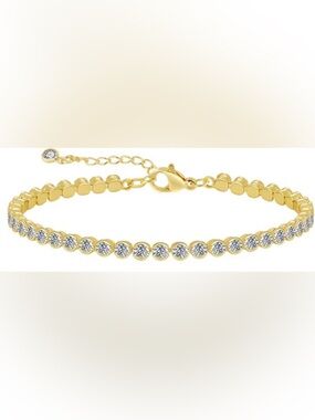 #95 Gold Plated Tennis Bracelet